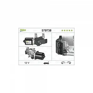 Мотор стеклоочистителя VALEO 579738 для RENAULT передний - Фото 1