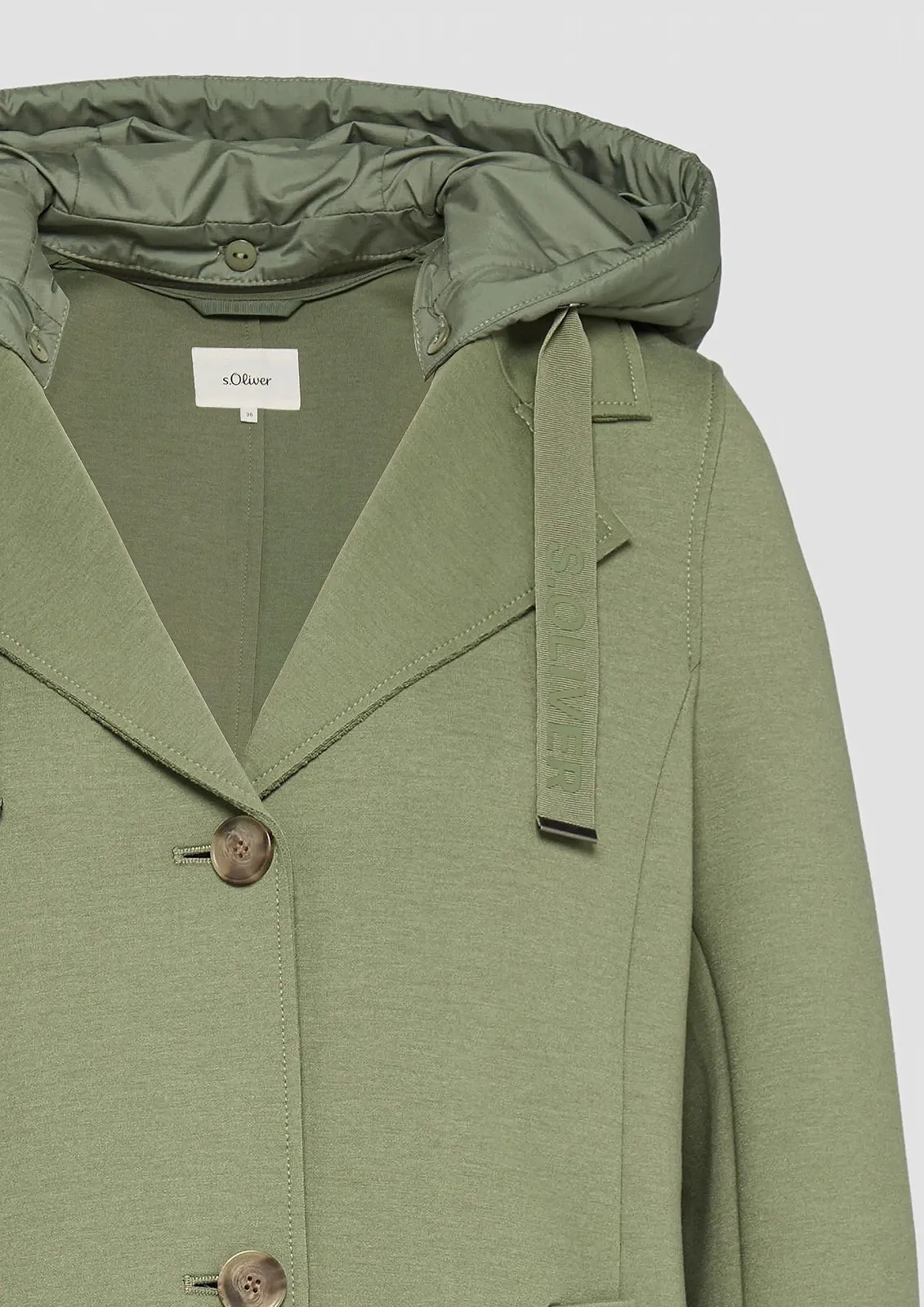 Пальто s.Oliver Scuba зі знімним капюшоном, фото №4