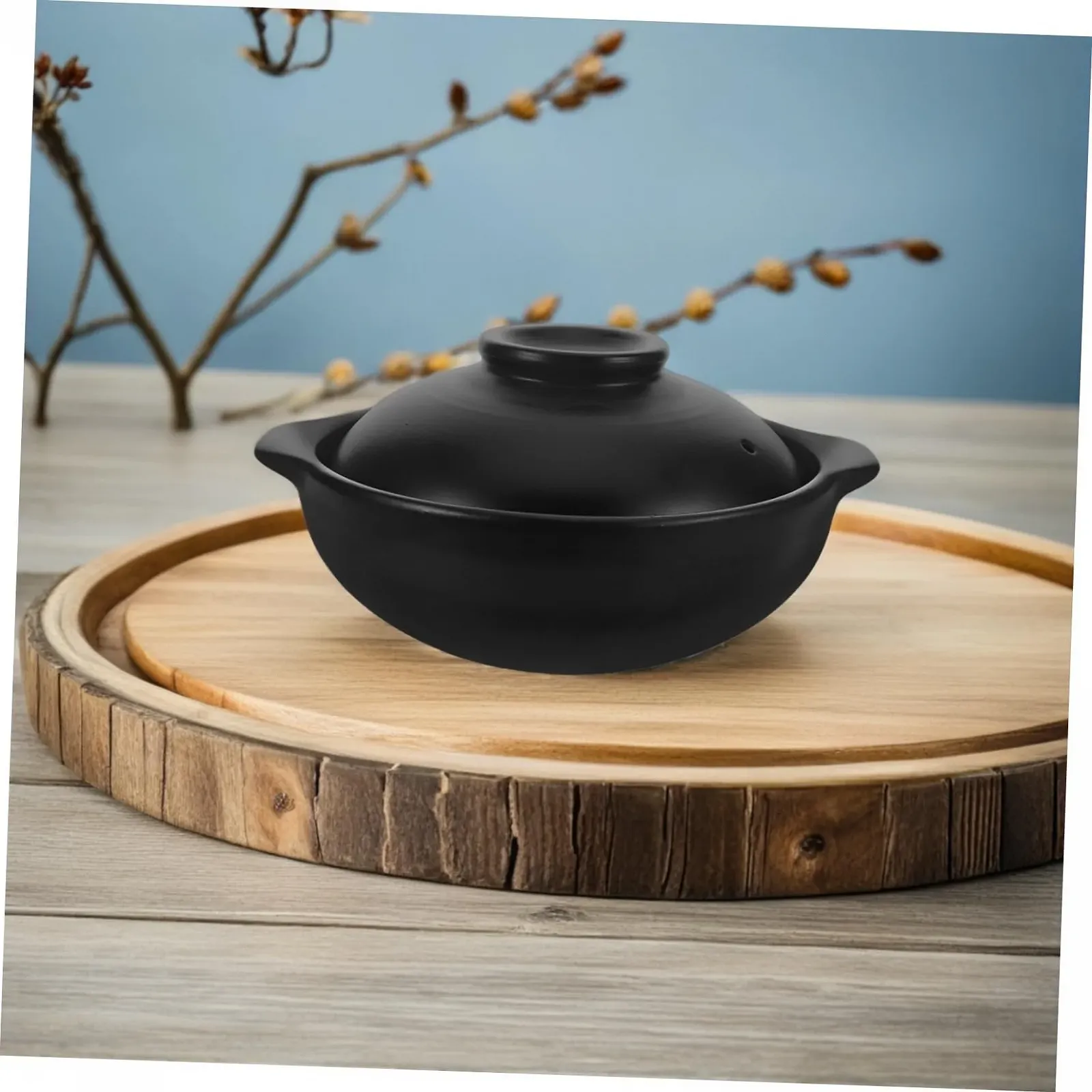 Горшок для запекания керамический с крышкой термостойкий, фото №6 Горшок для запекания керамический с крышкой термостойкий, фото №6