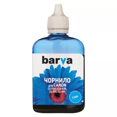 Чернила BARVA CANON CLI-521/CL-511 90г CYAN (C521-286), фото №1