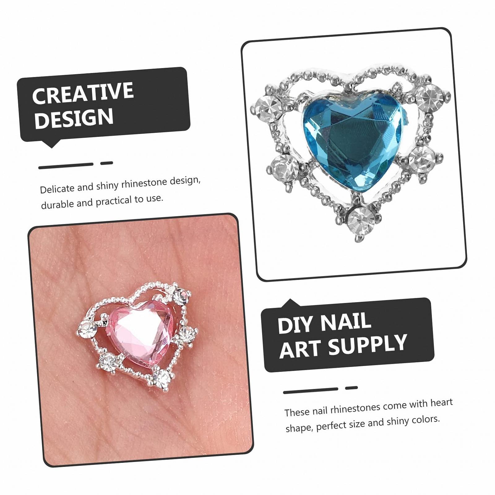 Украшение для ногтей Сердце COHEALI 50 шт., фото №4