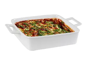 Форма для запекания 19 x 20 см Фарфоровая Белая synthetic.ua - Фото 1