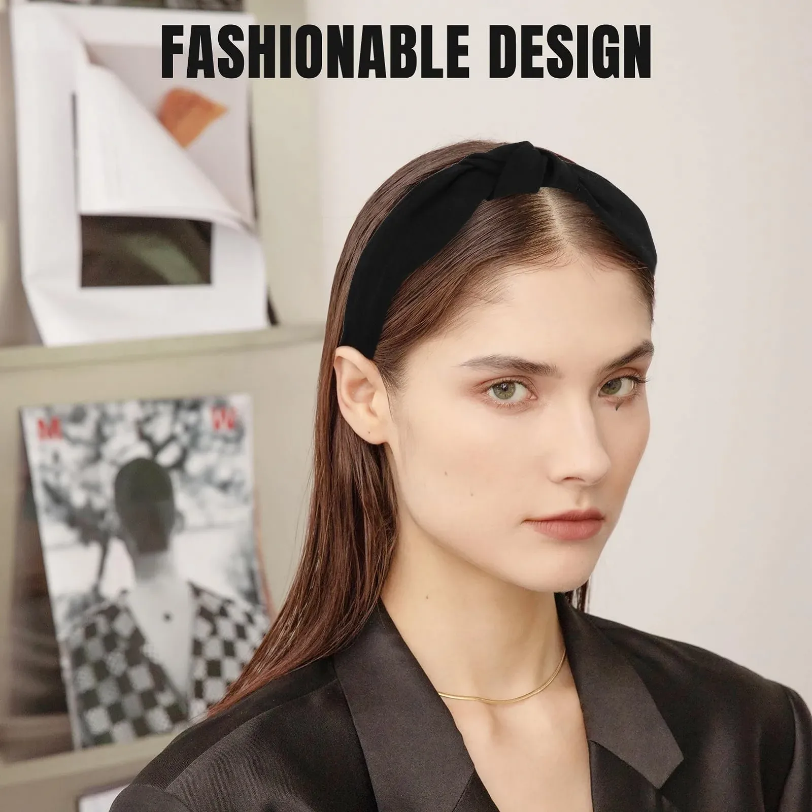 Обруч на голову с узлом, фото №5