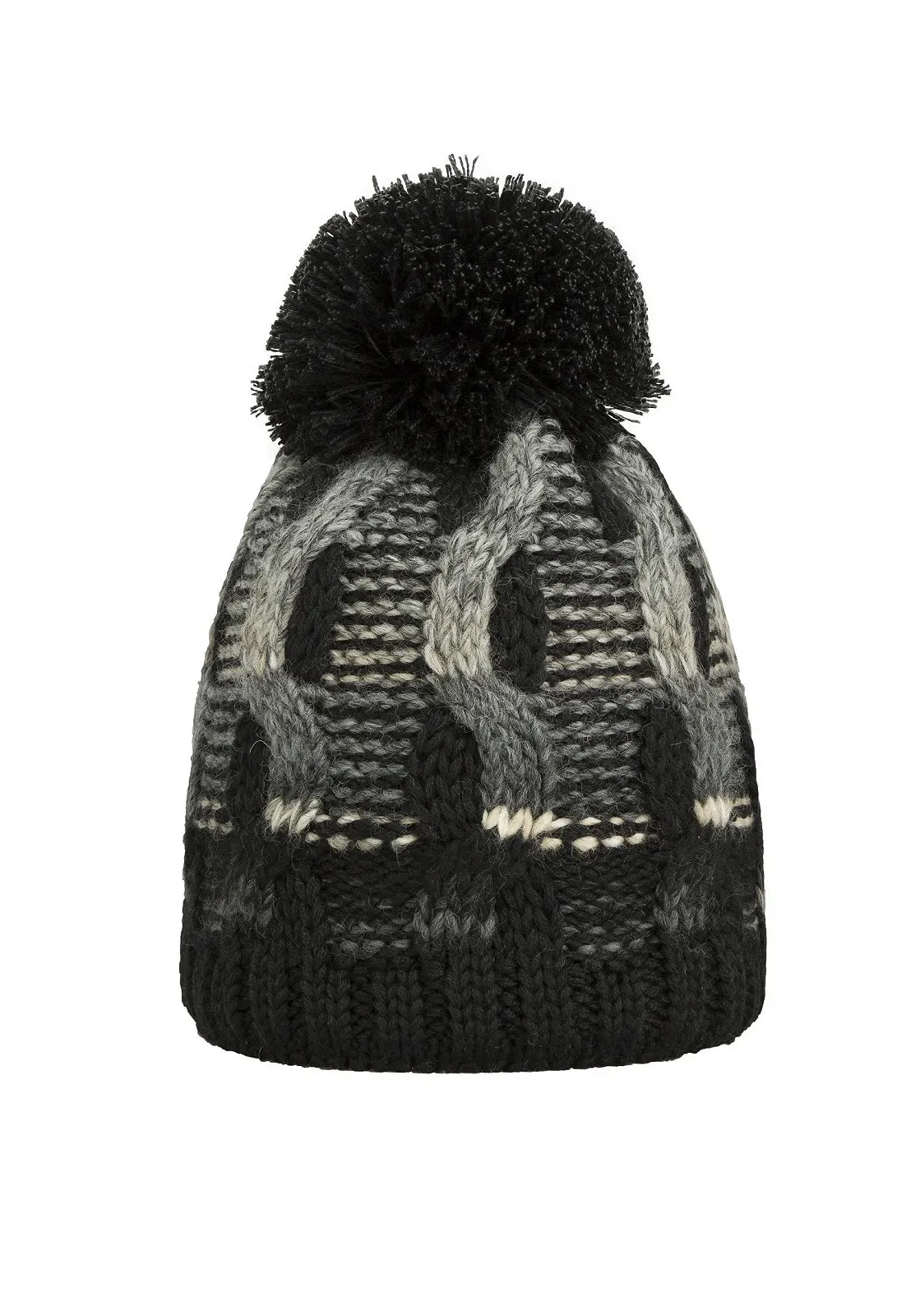 Вязаная шапка с помпоном, фото №1
