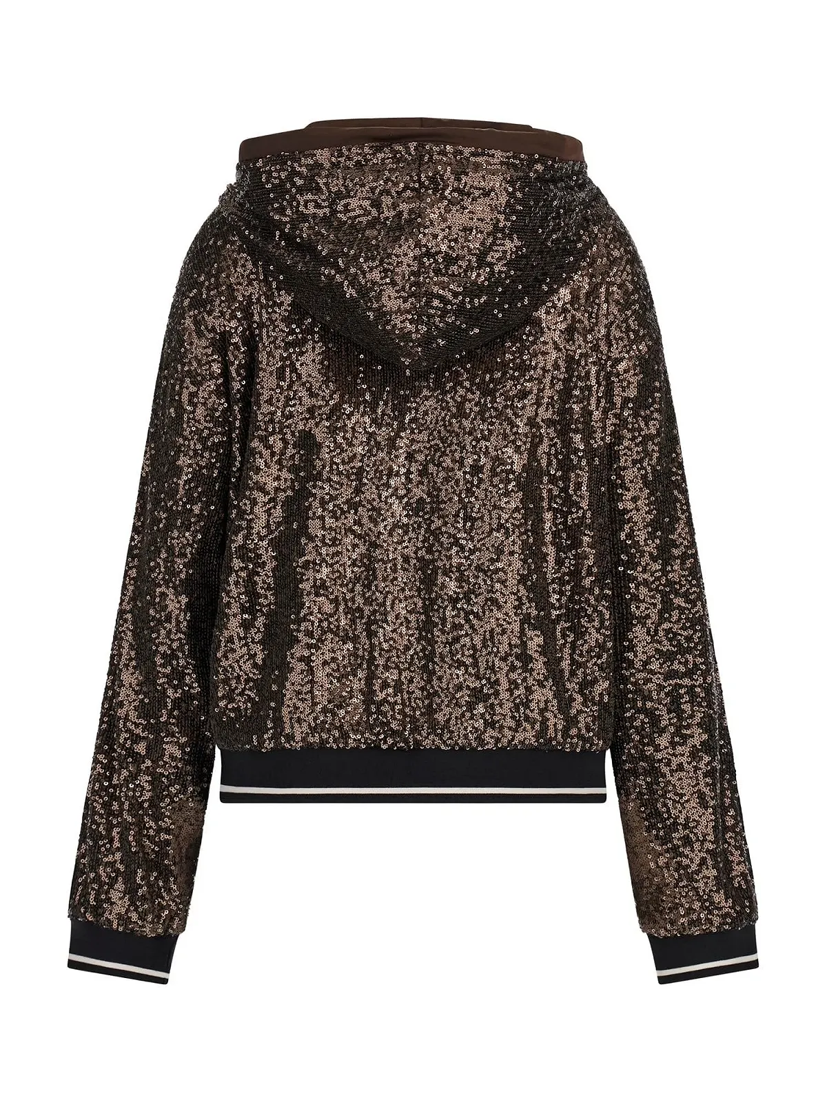 Жіноча кофта на блискавці Guess Mini Sequins, Eagle Green, фото №2