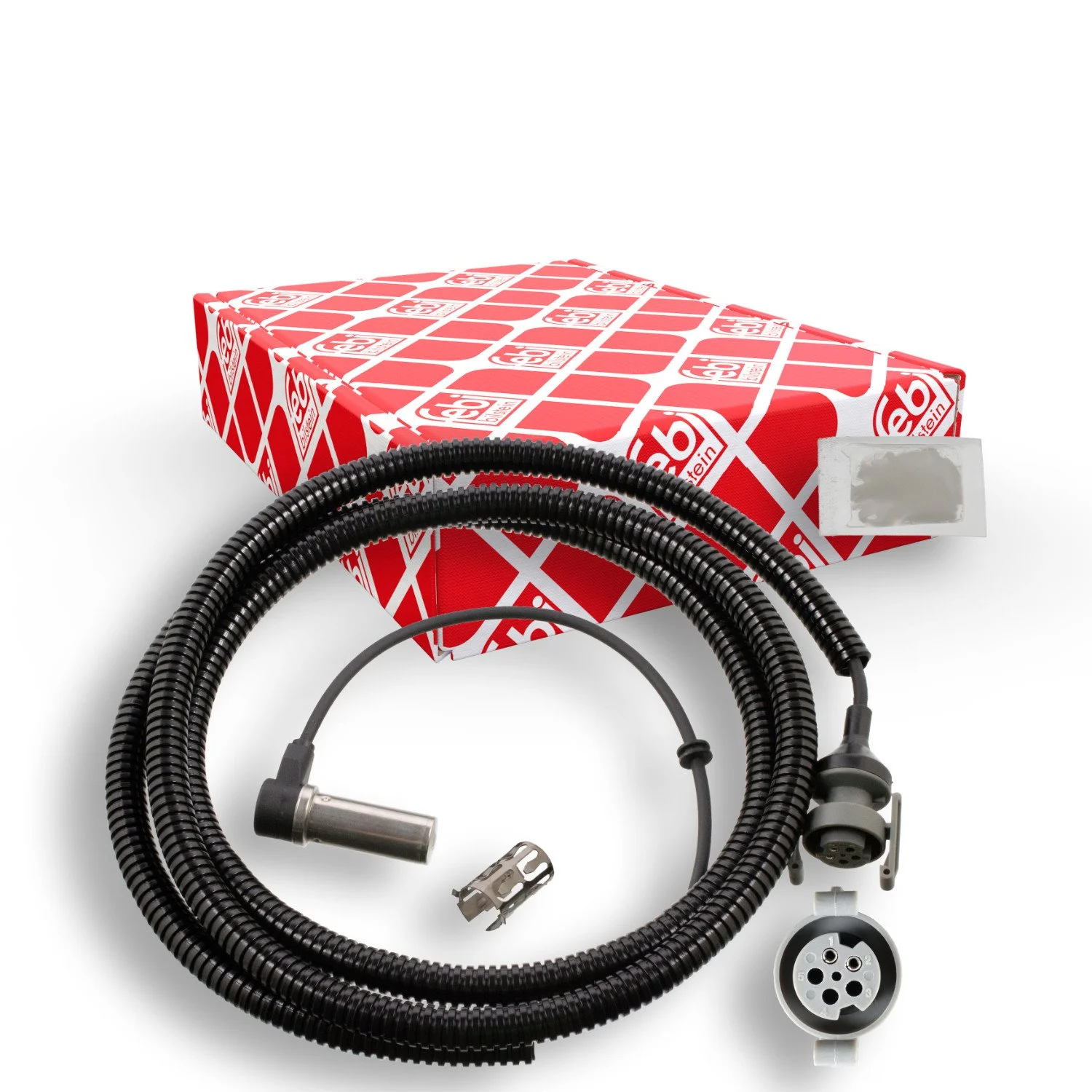 Датчик частоты вращения колеса FEBI BILSTEIN 104814 для MAN, задний мост слева, фото №1