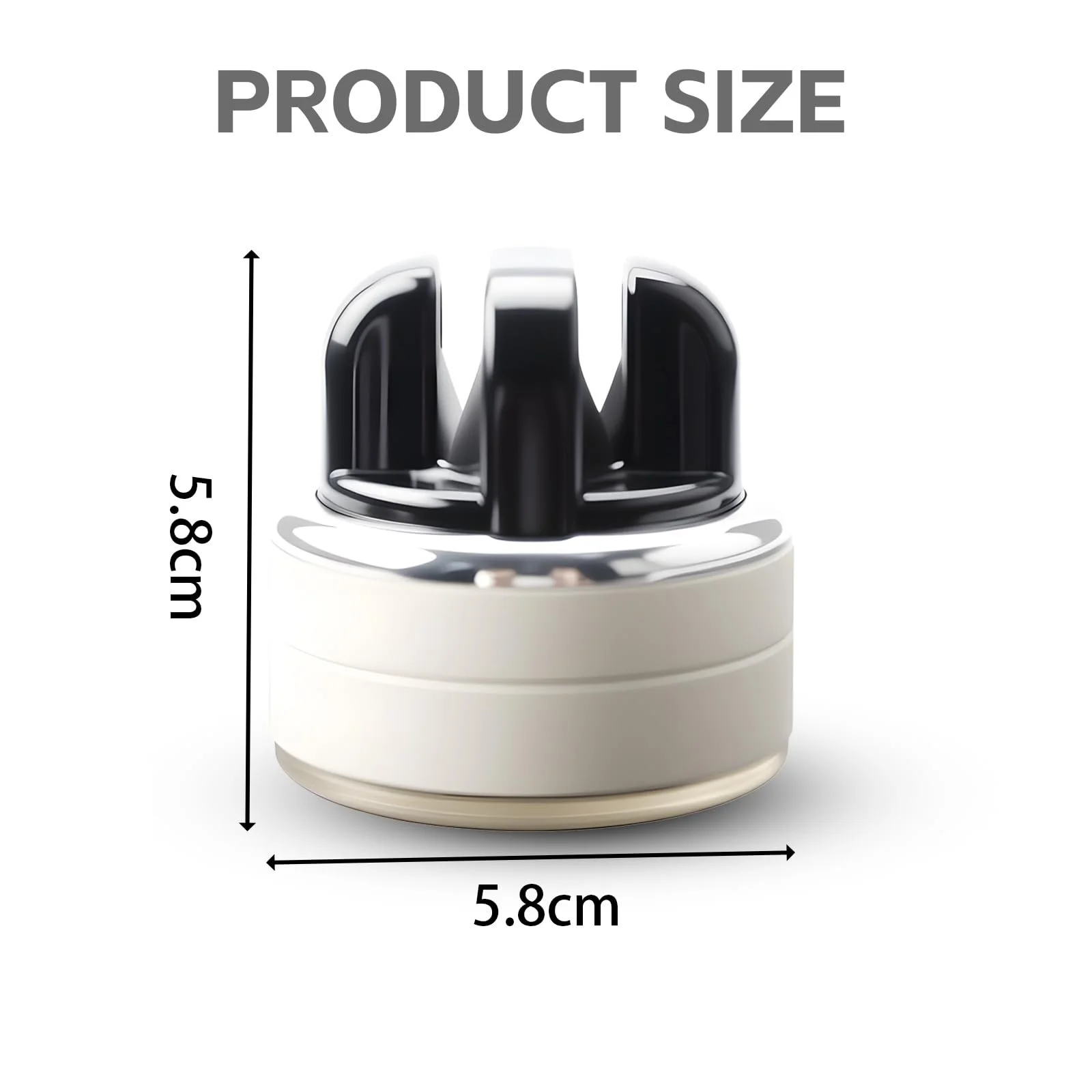 Точило для ножів та ножиць на присосці V-подібне біло-чорне, фото №2