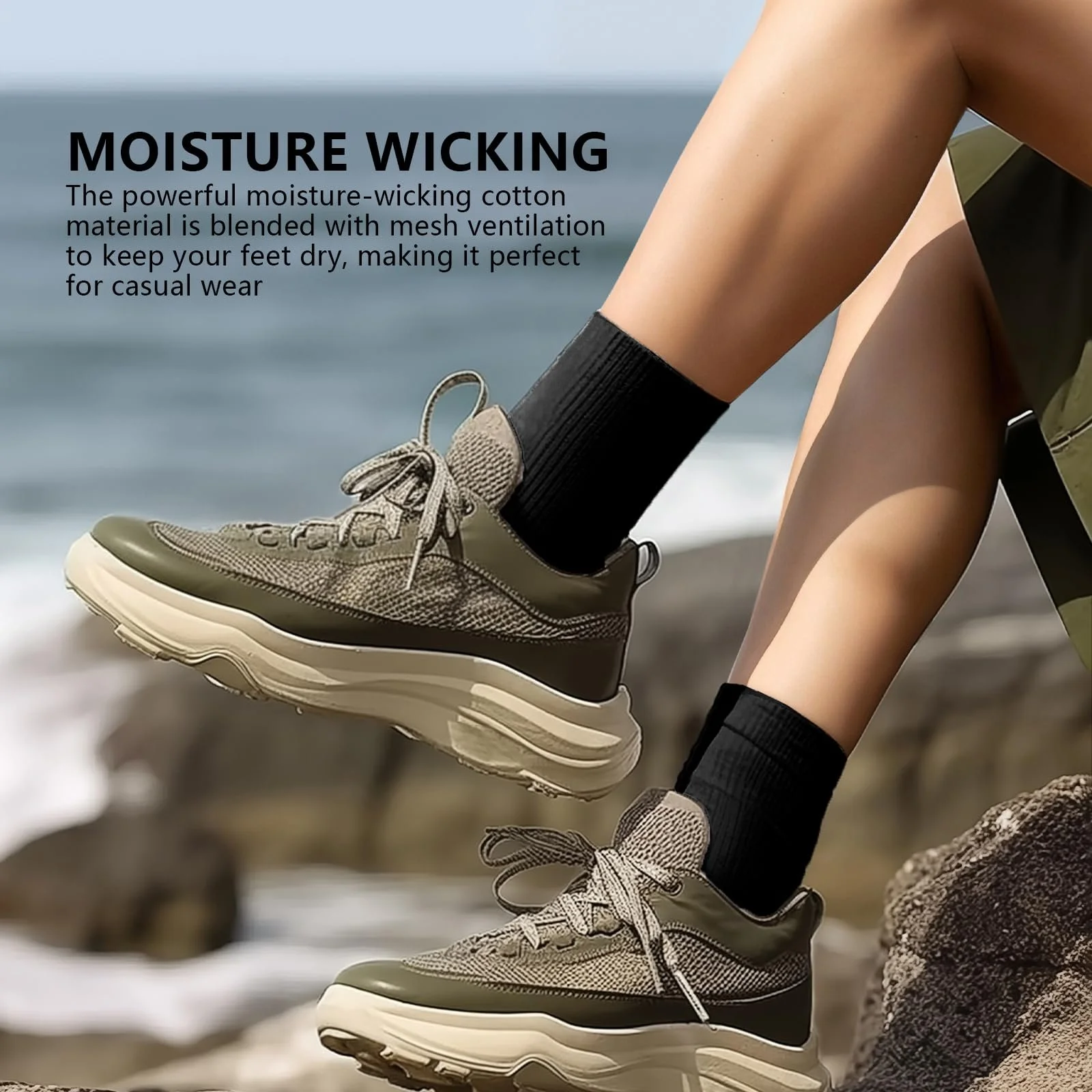 Набір шкарпеток для спорту 12 пар для чоловіків та жінок, фото №7