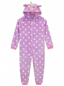 Пижама-комбинезон Harry Bear Unicorn для девочек, флисовая - Фото 1