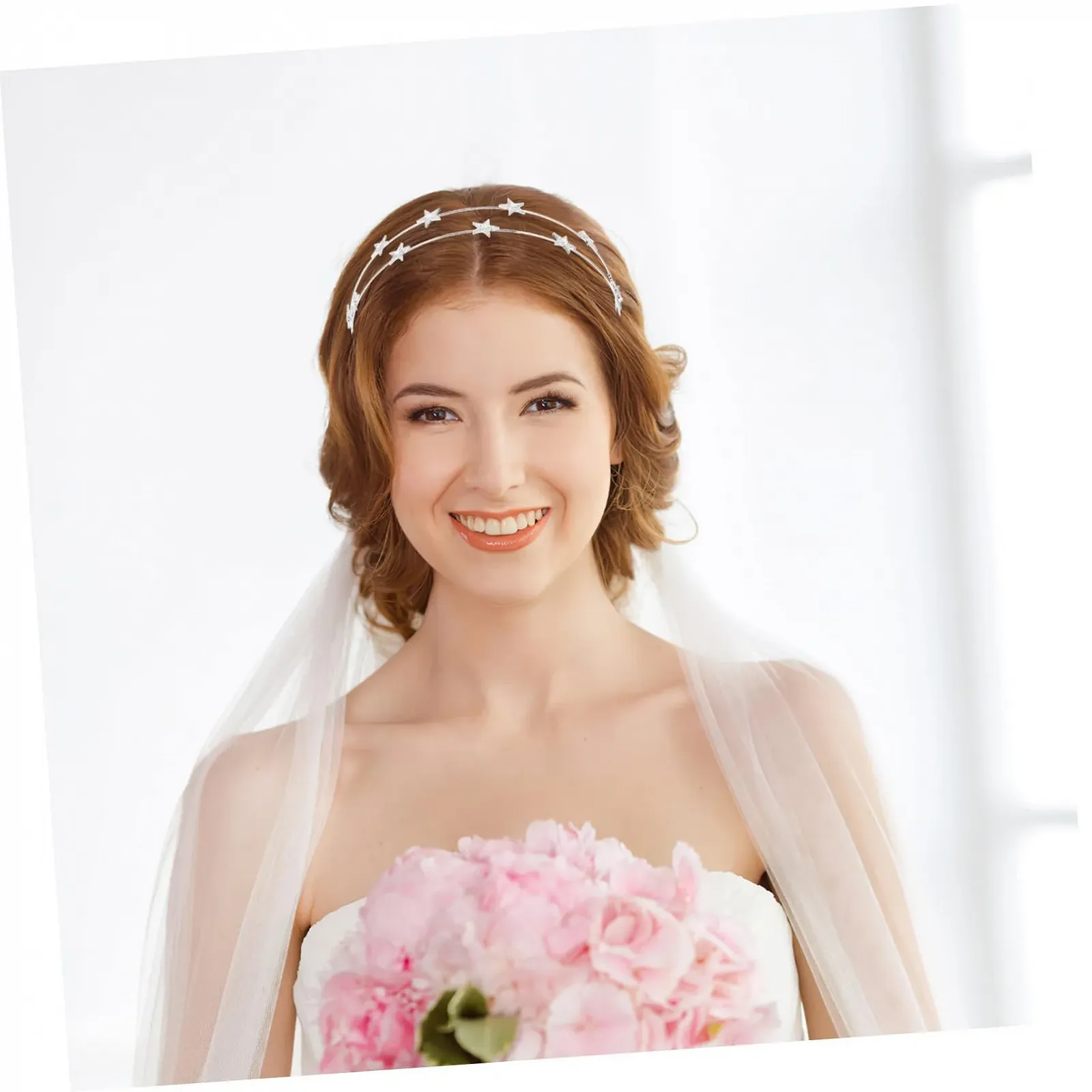 Обруч Abaodam для волосся для дівчат, зірка, німб, корона, сріблястий, 2 шт, фото №3 Обруч Abaodam для волосся для дівчат, зірка, німб, корона, сріблястий, 2 шт, фото №3