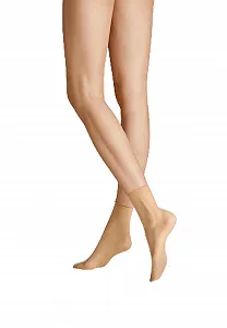 Шкарпетки Hudson Simply 20 Жіночі Ankle з підгорнутим краєм Teint 0010 35-38 - Фото 1