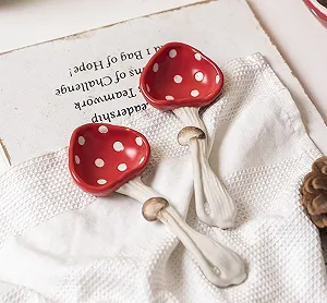 Ложка Суповая Набор 2 шт Безопасная матовая керамика Гриб synthetic.ua - Фото 1