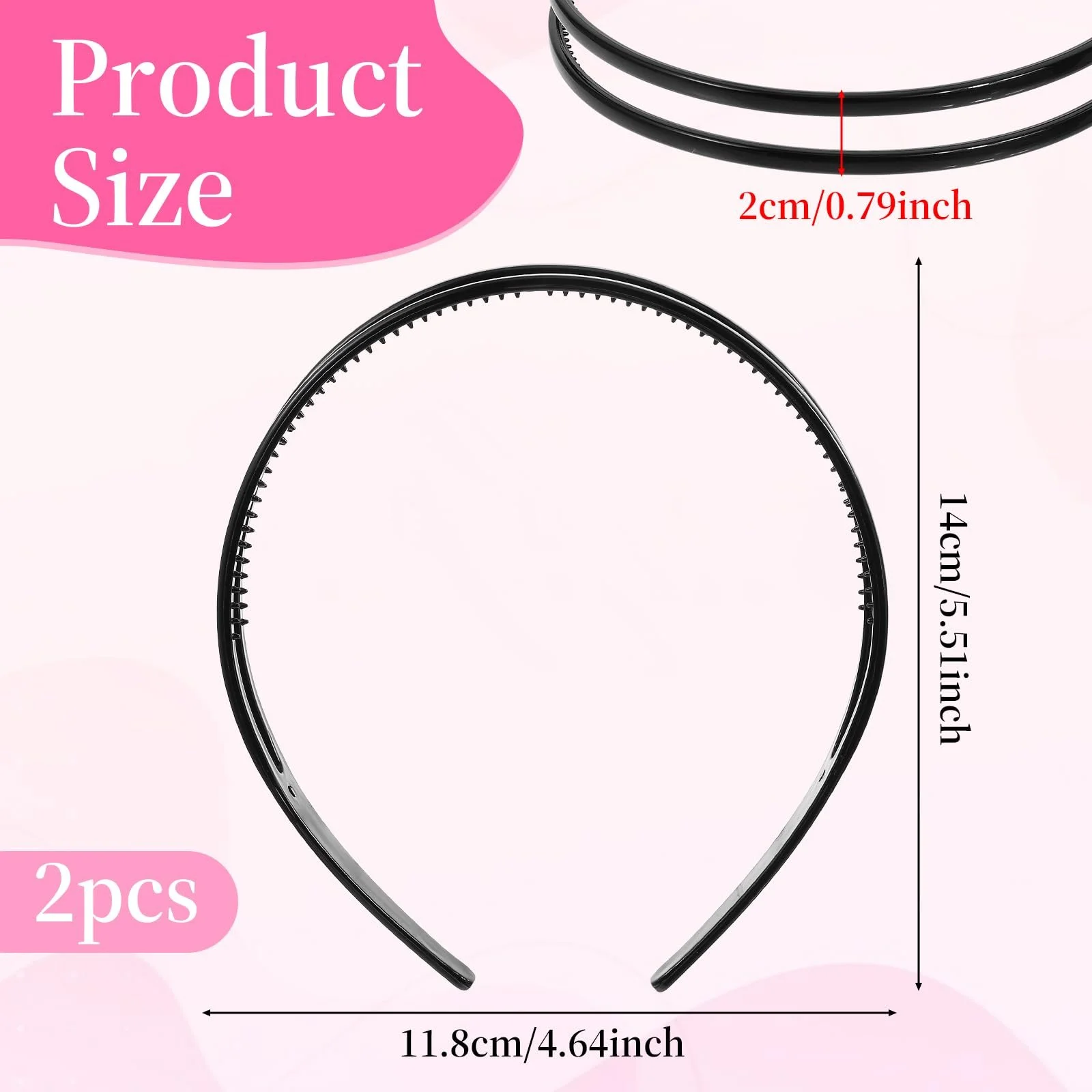 Обруч TIESOME Пластиковий Подвійний Чорний + Коричневий, фото №2 Обруч TIESOME Пластиковий Подвійний Чорний + Коричневий, фото №2