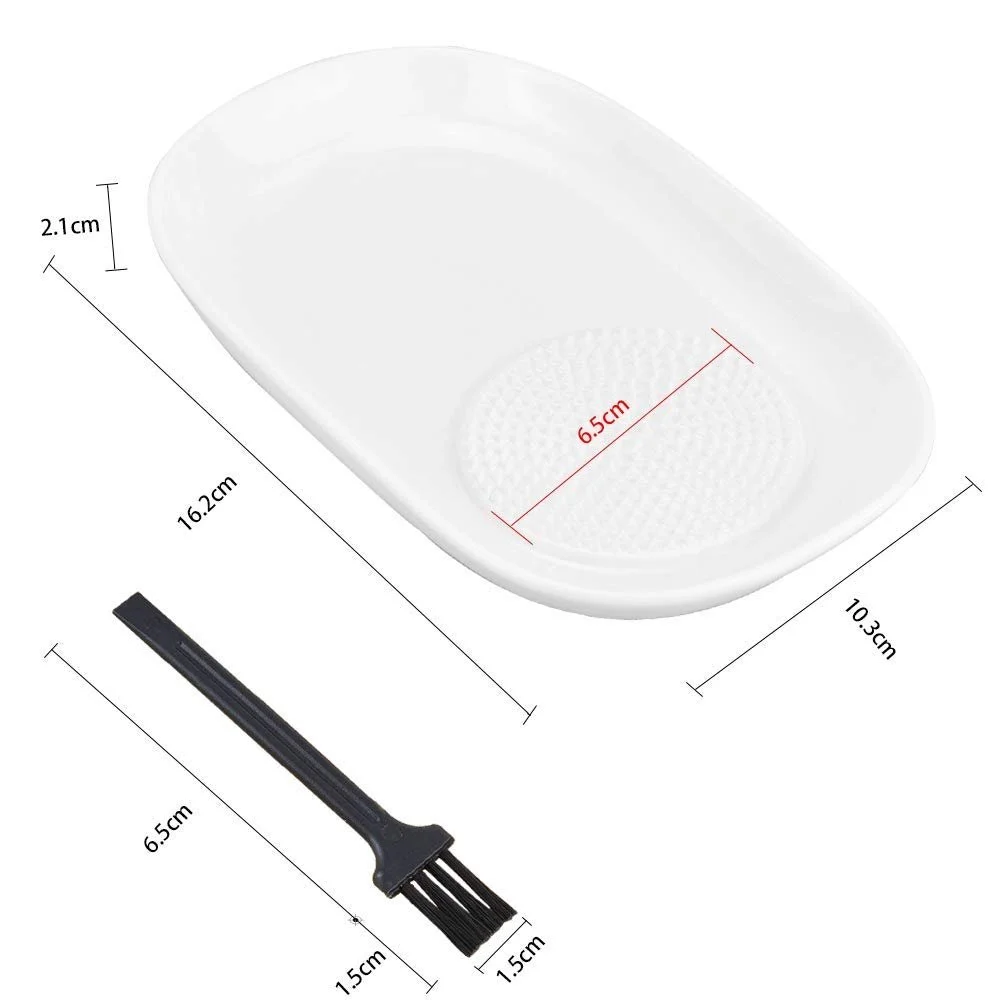 Терка керамическая для имбиря, чеснока Wasa, белая, фото №2