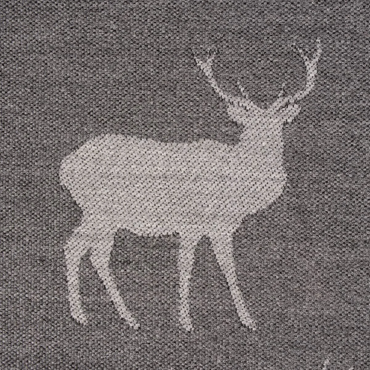 Ранер SCHÖNER LEBEN. Jacquard Cosy Stag Жаккардова Темно-сіра 40 x 160 см, фото №4