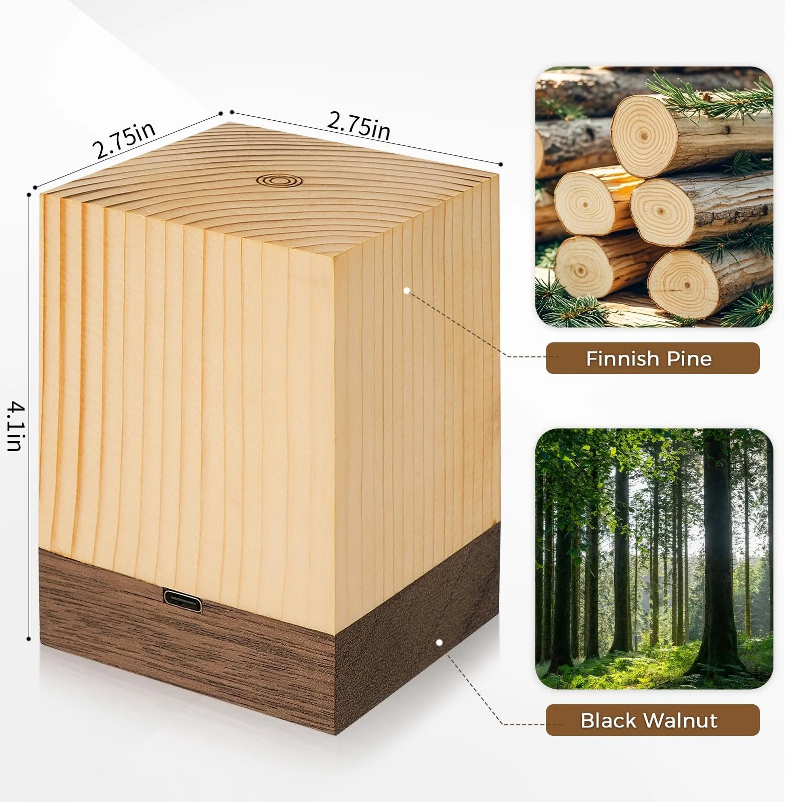 Нічник Настільна лампа Сенсорна Димована Акумуляторна USB Портативна, фото №2