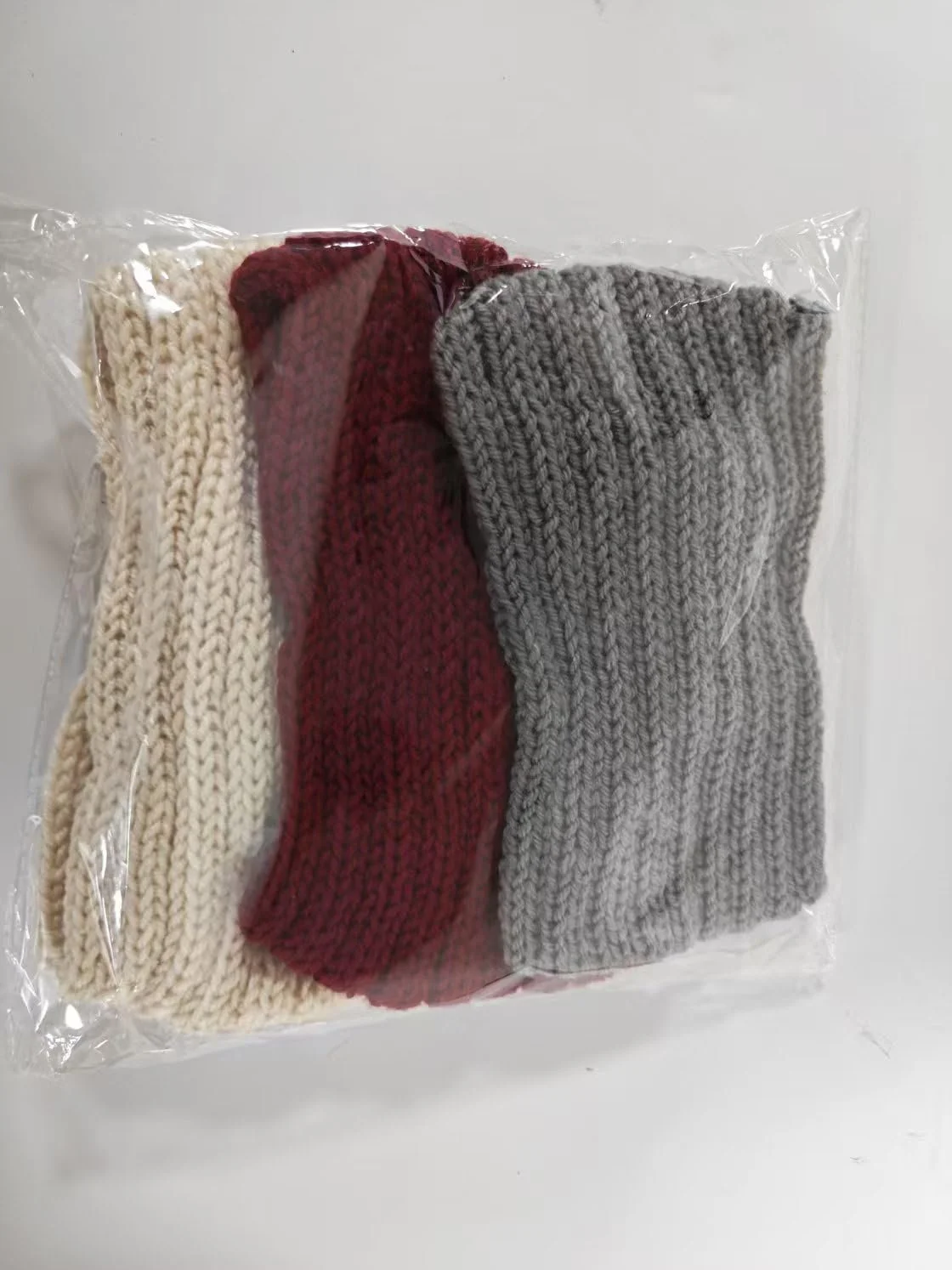 Пов'язка на голову В'язана Зимова Жіноча Комплект 3 штуки, фото №3