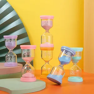 Набір пісочних годинників MIVIDE Set of 6 3/5/10/15/20/30 хв Macaron Colour synthetic.ua - Фото 1