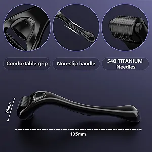 Ролик для бороди GeeRic 0.3 мм, мікроголковий ролик для обличчя та тіла synthetic.ua - Фото 1