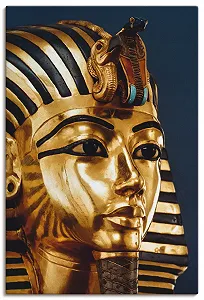 Картина на полотні ARTLAND S7UQ People Personalities Photo Gold Grave Mask of King Tutankhamun 20 x 30 см - Фото 1