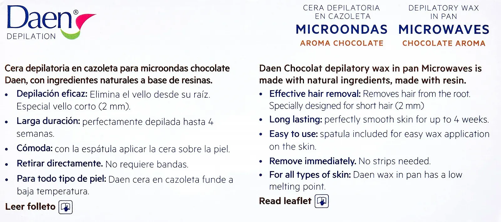 Воск для микроволновой печи Daen Chocolate 100 г, фото №4
