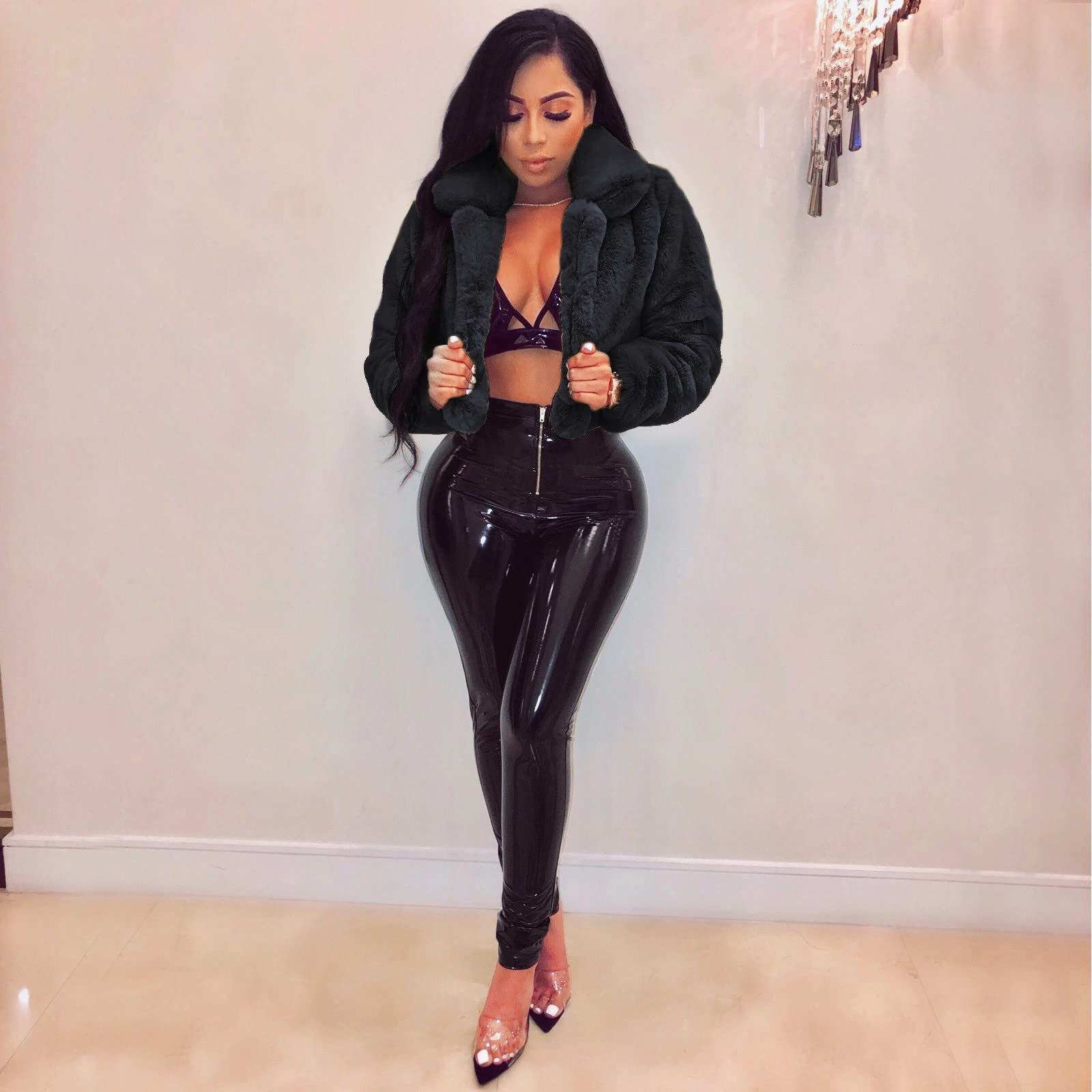 Штучна шуба TRIGLIKOLEUM Жіноча укорочена, фото №2 Штучна шуба TRIGLIKOLEUM Жіноча укорочена, фото №2