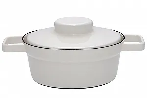 Кастрюля эмалированная 115100 1.25 л 20 см Светло-серая - Фото 1