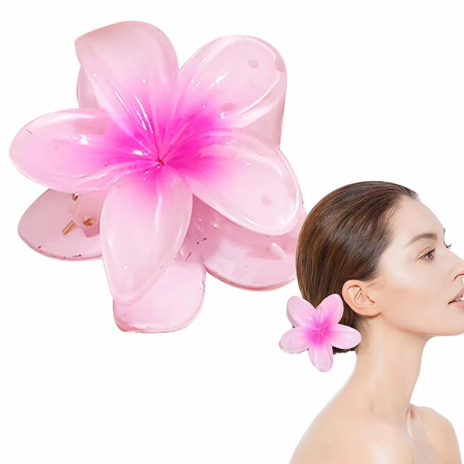 Заколка для волос Клешня Цветок Разноцветные цветы, фото №9