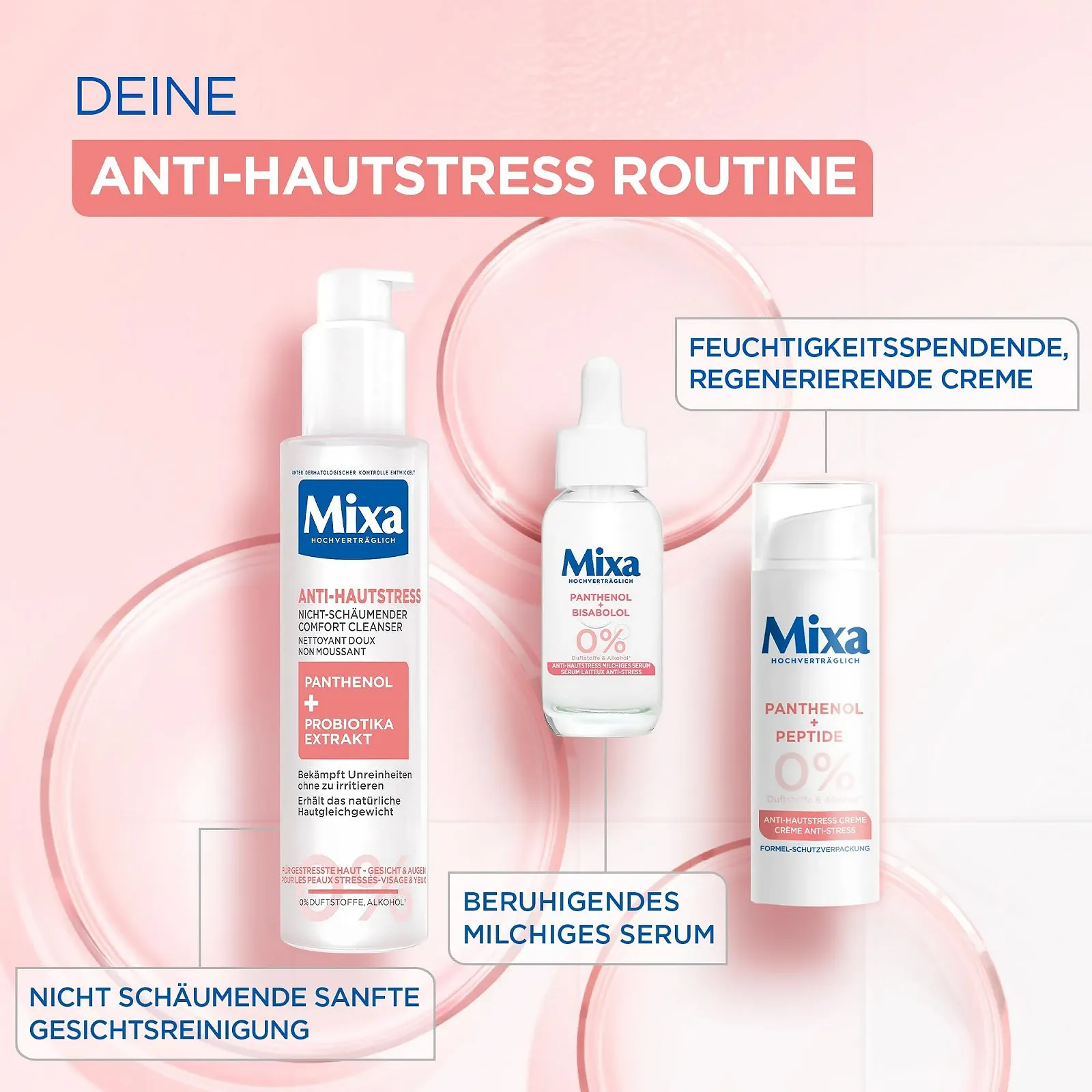 Крем для обличчя Mixa Anti-Skin Stress зволожувальний та регенерувальний з пантенолом та пептидами 50 мл, фото №6