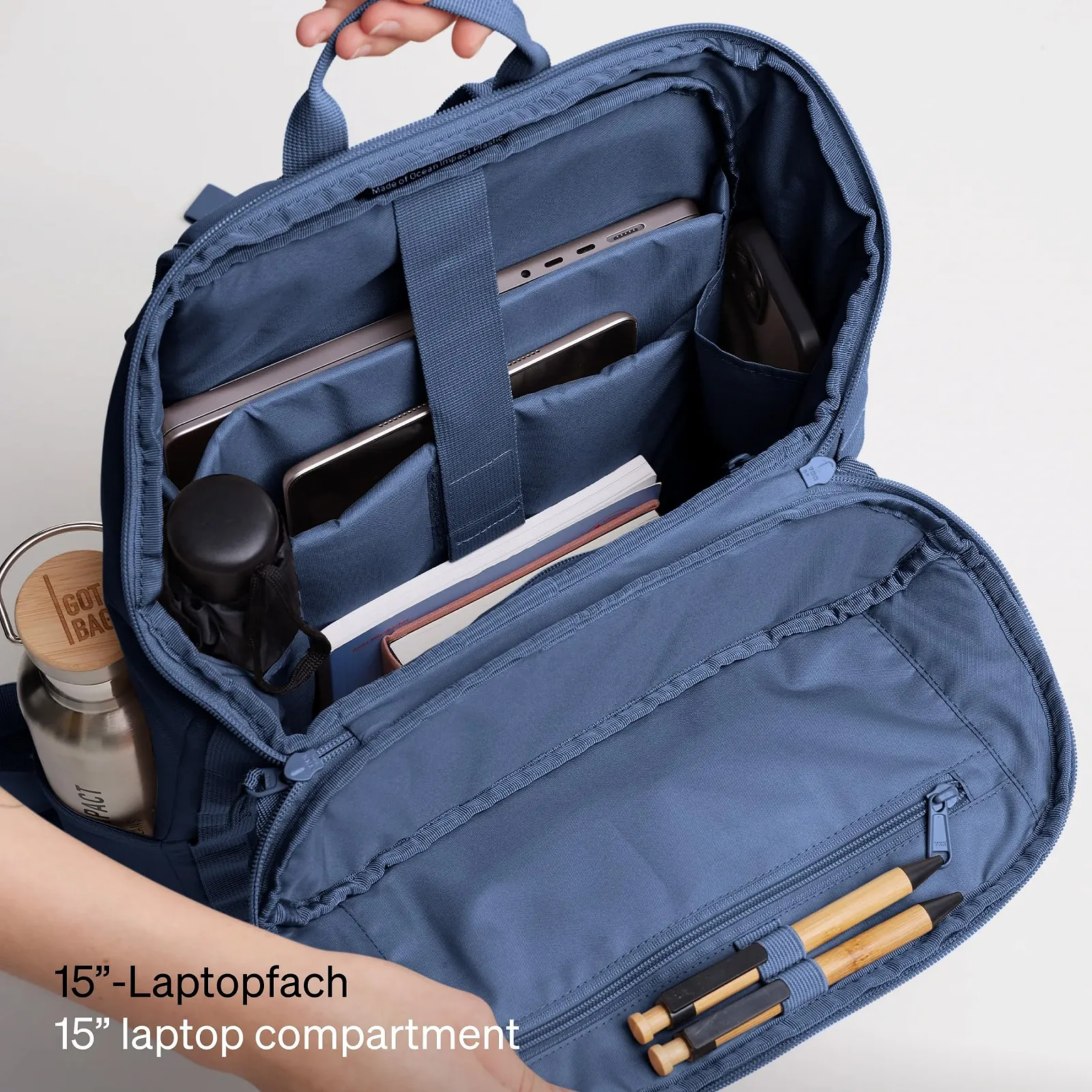 Рюкзак для ноутбука GOT BAG Pro Pack 16 дюймів водовідштовхувальний чорний, фото №3