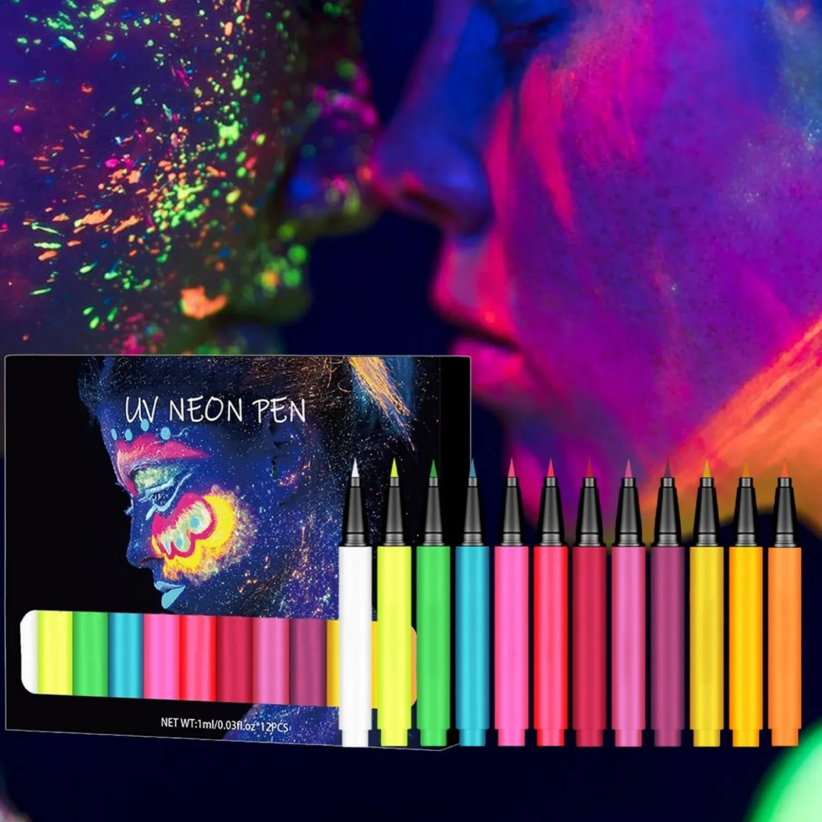 Рідка Підводка Neon Rainbow Glow Неоновий Макіяж, фото №6 Рідка Підводка Neon Rainbow Glow Неоновий Макіяж, фото №6