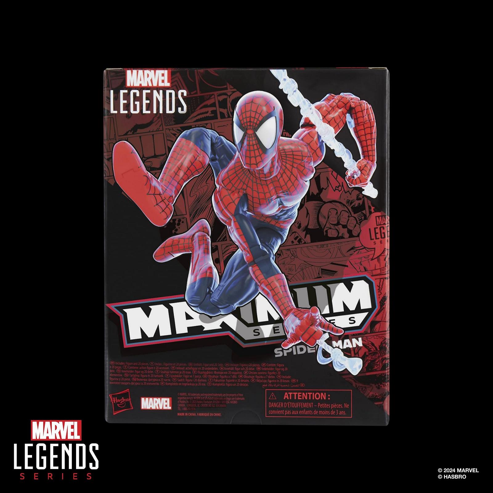 Фігурка Людина-павук Marvel Legends Maximum Series, червоно-синій, фото №18