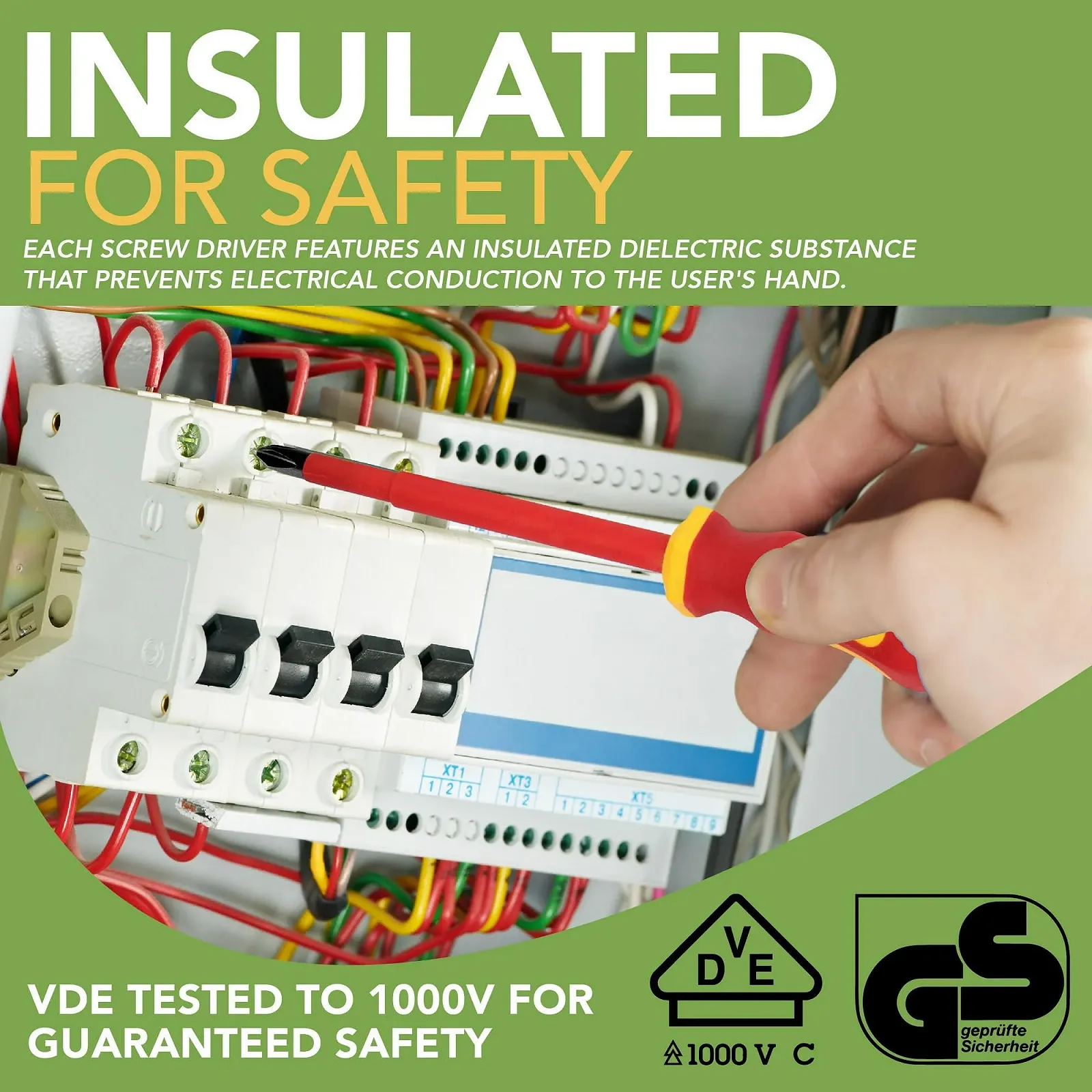 Набір діелектричних викруток BLOSTM 8 шт. VDE 1000V, фото №5