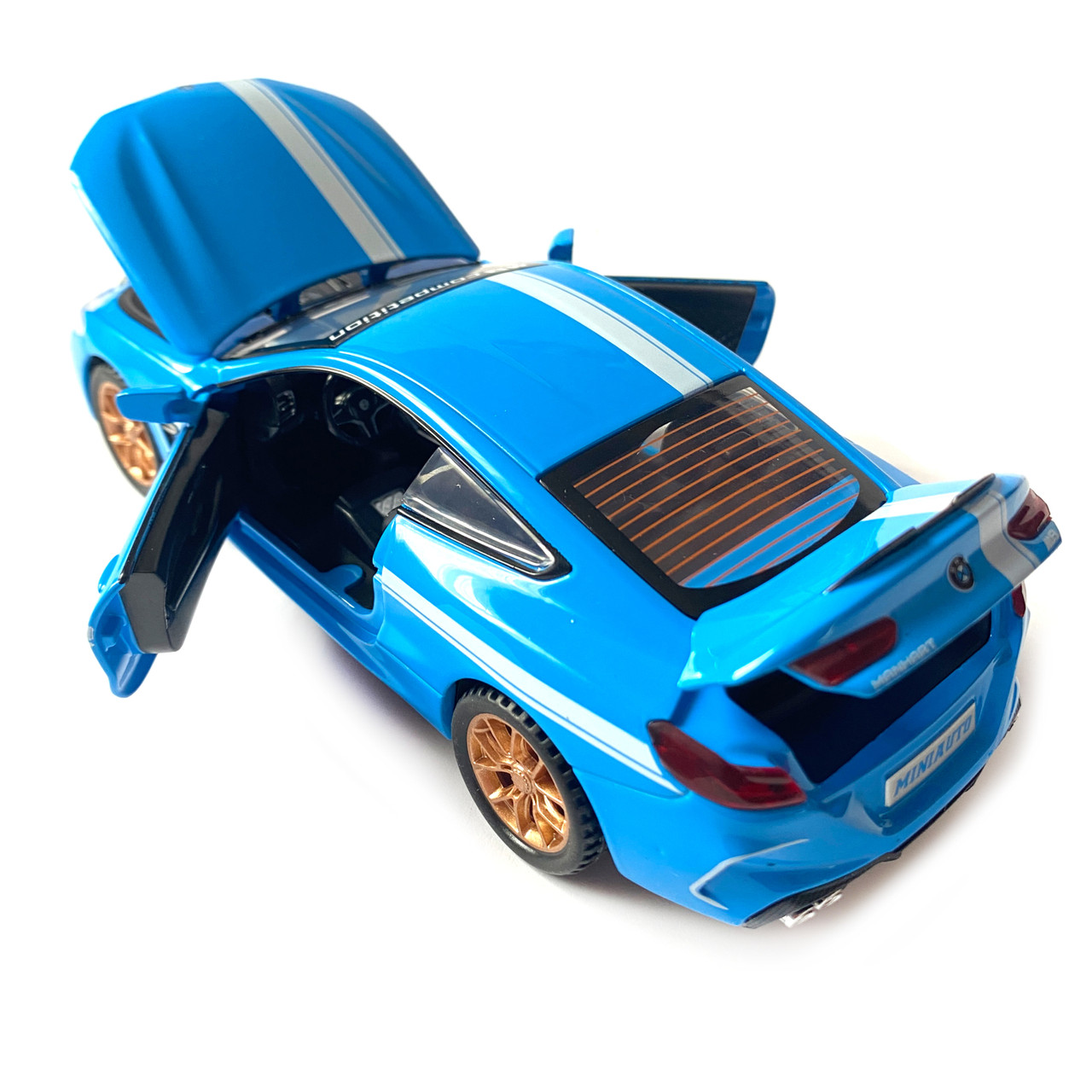 Игрушечная машинка металлическая BMW M8 competition АвтоЕксперт БМВ синий звук свет иннерция откр двери, фото №7