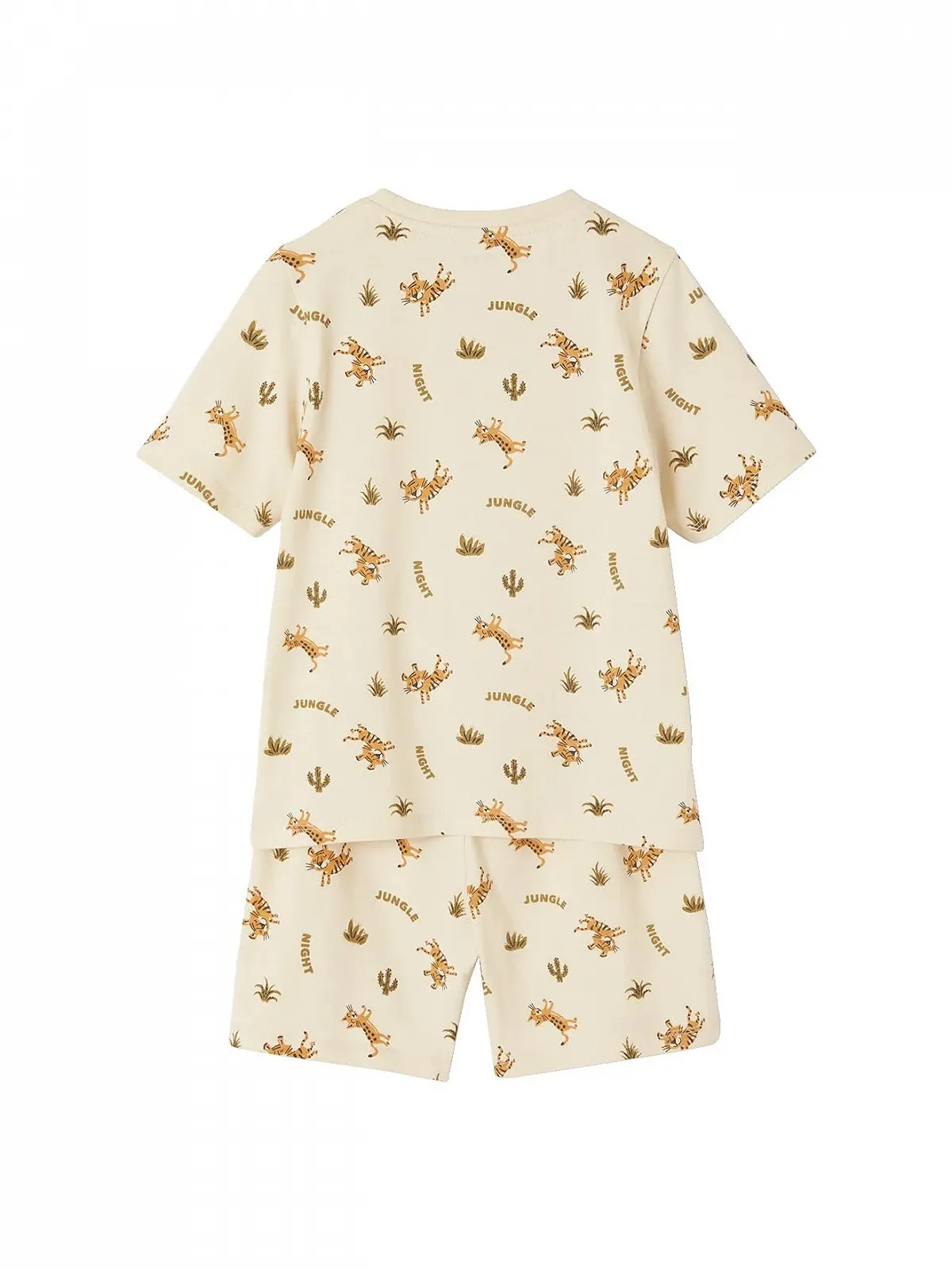 Комплект коротких піжам для хлопчиків (2 шт.) VERTBAUDET з тиграми, фото №2