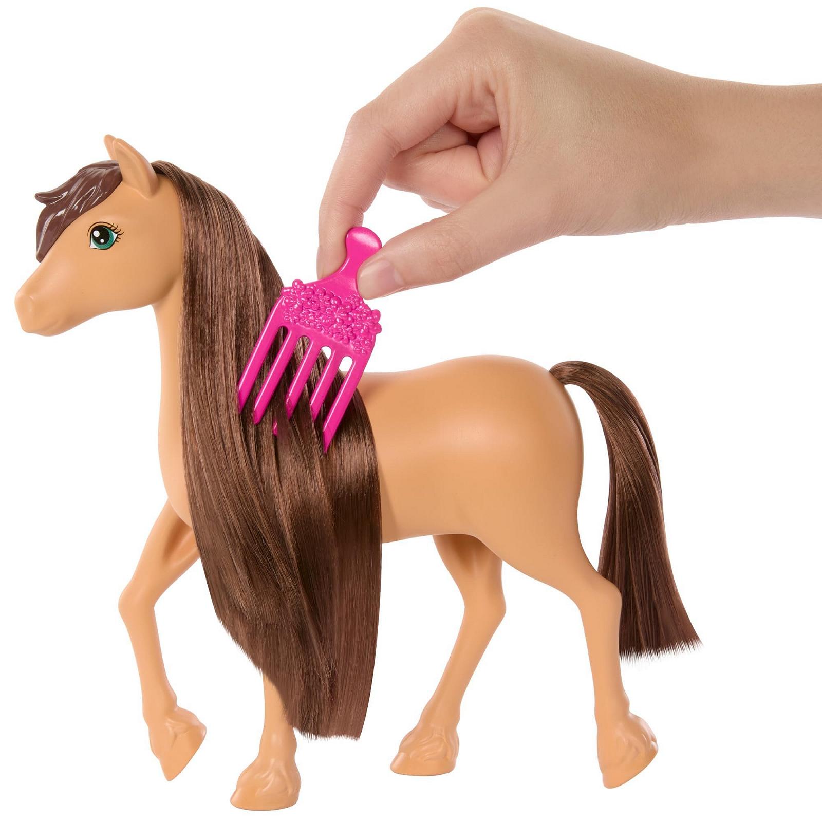 Кінь Barbie Pony Pepper і аксесуари за мотивами серіалу Netflix «Пригоди загадкового коня» для розчісування та стилізації, від 3 років, HXJ37, фото №3