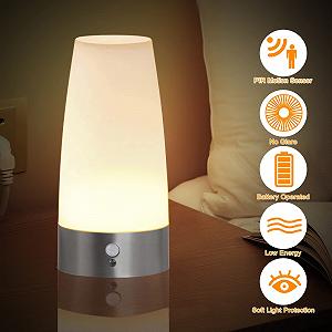 Нічник з датчиком руху PIR Бездротовий 3 режими Набір з 2 шт. Батарейки. synthetic.ua - Фото 1