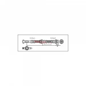 Гальмівний шланг METZGER 4113304 для MAZDA, передня вісь зліва, передня вісь справа - Фото 1