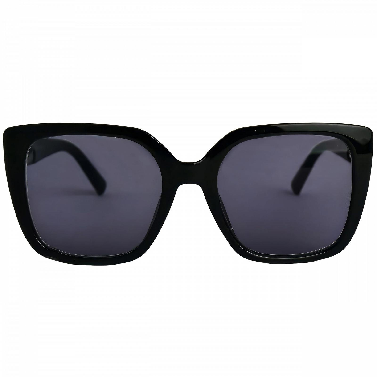 Стильные солнцезащитные очки Mini Brille с диоптриями, квадратная оправа из толстого пластика и большими линзами., фото №8