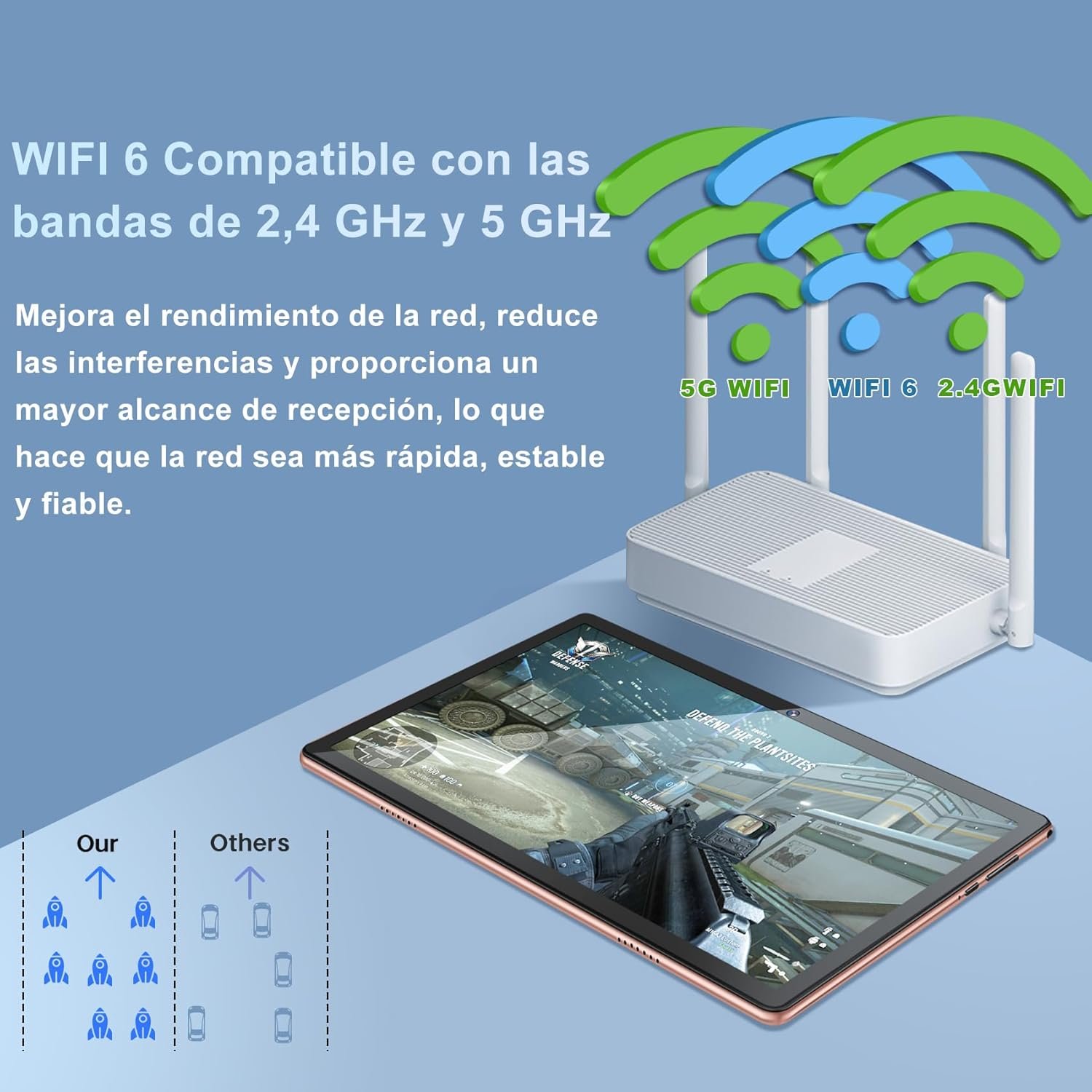 Планшет 10.1" DMOAO D3 4+14/128Gb 8 ядер Android 12 6000 mAh Розовый, фото №5