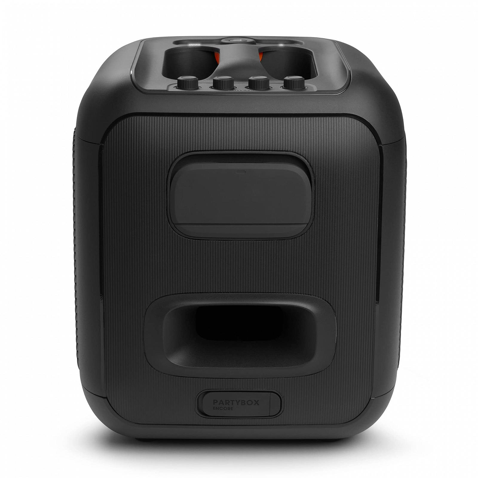 Акустична система JBL PartyBox Encore Essential з вбудованими вогнями IPX4 чорна, фото №2