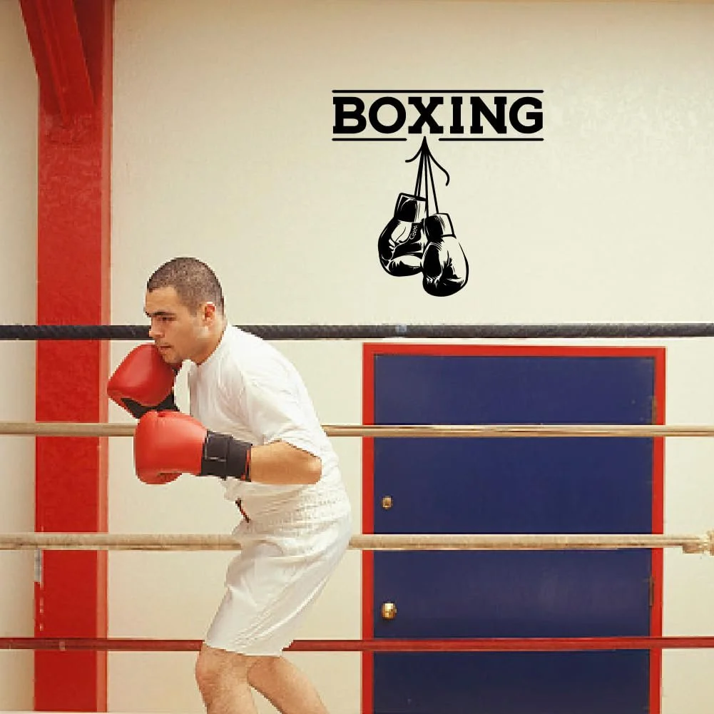 Наклейка на стіну вінілова SUPERDANT Boxing Gloves чорна, фото №3 Наклейка на стіну вінілова SUPERDANT Boxing Gloves чорна, фото №3