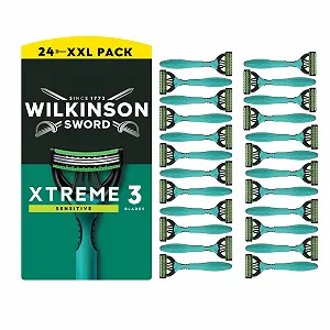 Одноразовые бритвы Wilkinson Sword Xtreme 3 Sensitive для мужчин 16 + 8 шт - Фото 1