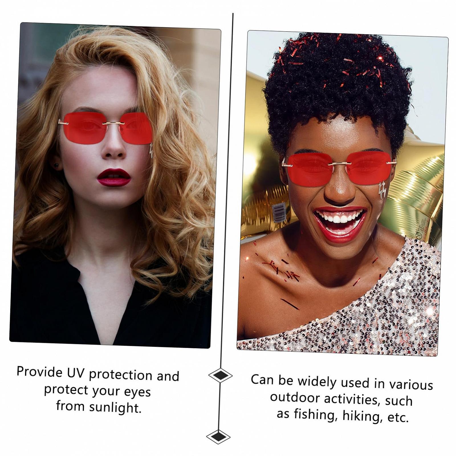 Сонцезахисні окуляри Без рамки VALICLUD Метал Червоний (5 шт. в упаковці), фото №8