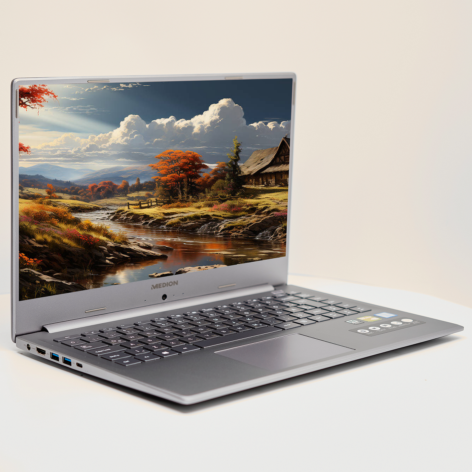 Ноутбук 15.6'' Medion (Lenovo Group) Akoya P15646 | Intel Core i5-8265U | IPS (1920x1080) FullHD | RAM 16 ГБ | SSD 256 ГБ | Nvidia GeForce MX250 | Intel UHD Graphics 620 | Металевий корпус | Ультрабук | Win11 (5054), фото №4