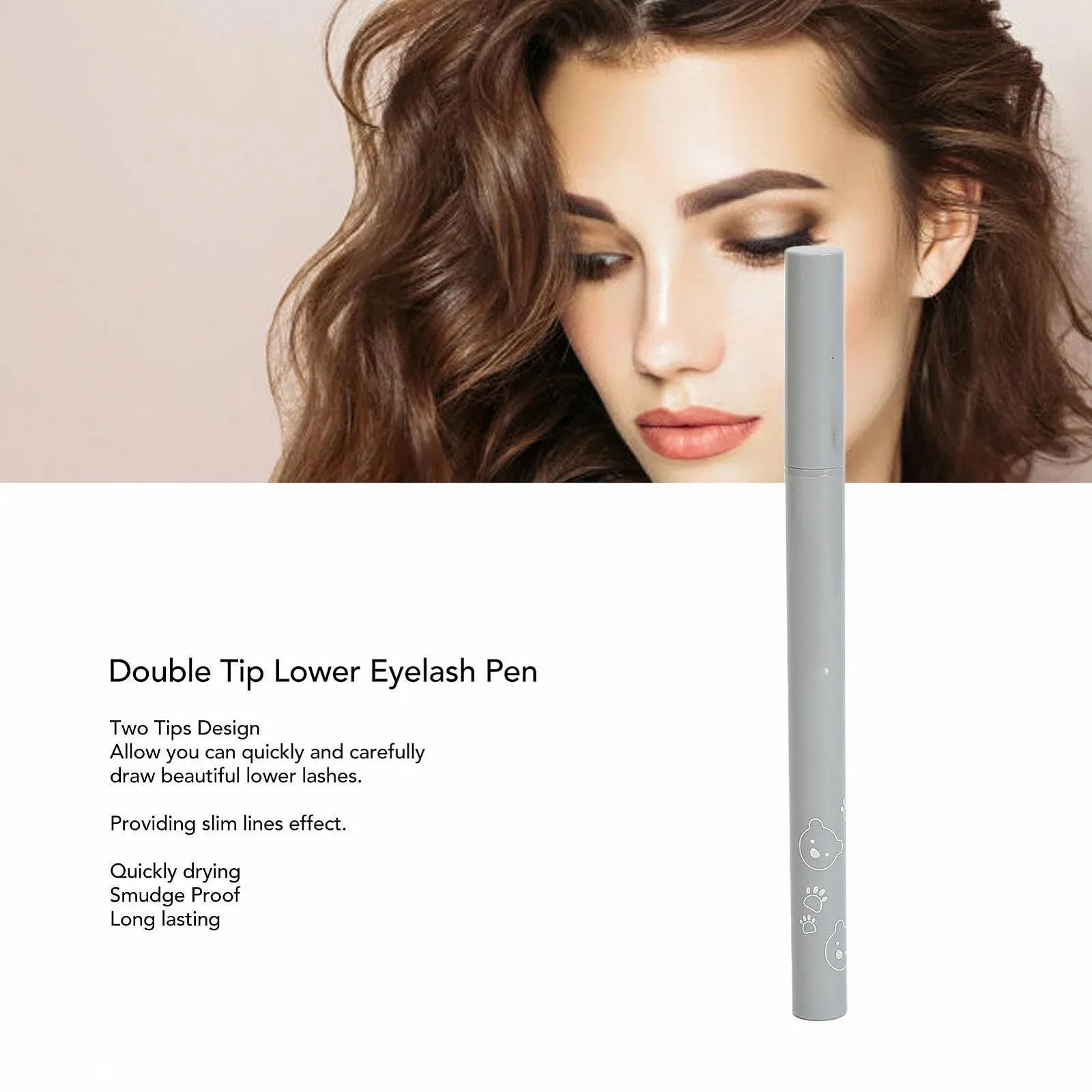 Подводка для ресниц с двойным кончиком Черный, фото №3 Подводка для ресниц с двойным кончиком Черный, фото №3