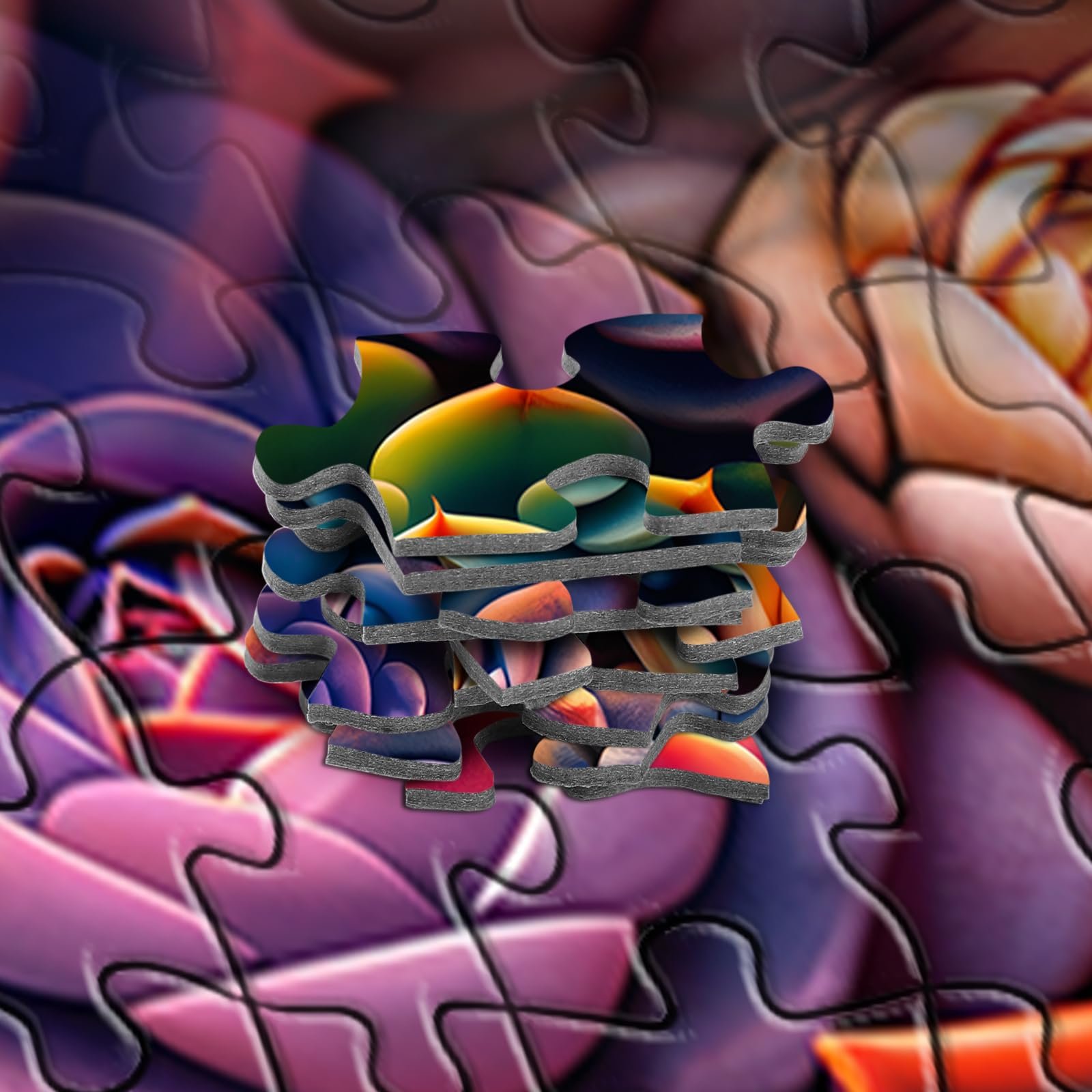 Пазл Colourful Succulent Plant 1000 элементов 70 x 50 см, фото №5