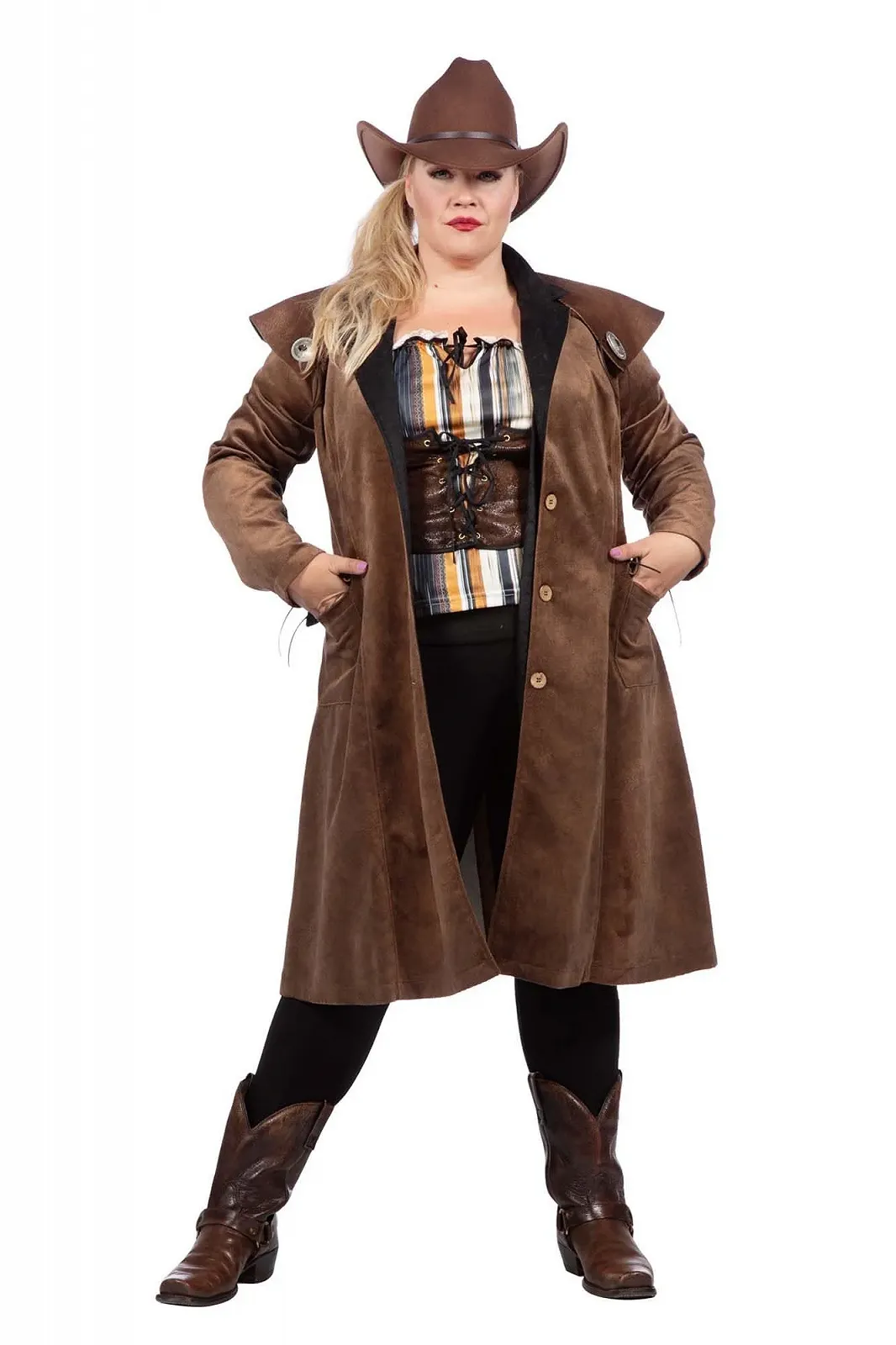 Женское пальто WILBERS & WILBERS Jane 320432 Western Коричневый, ковбойский стиль, фото №1