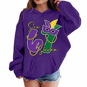 Худи Six Seven 67 Meme Y2K с длинными рукавами и принтом 67 - Фото 1