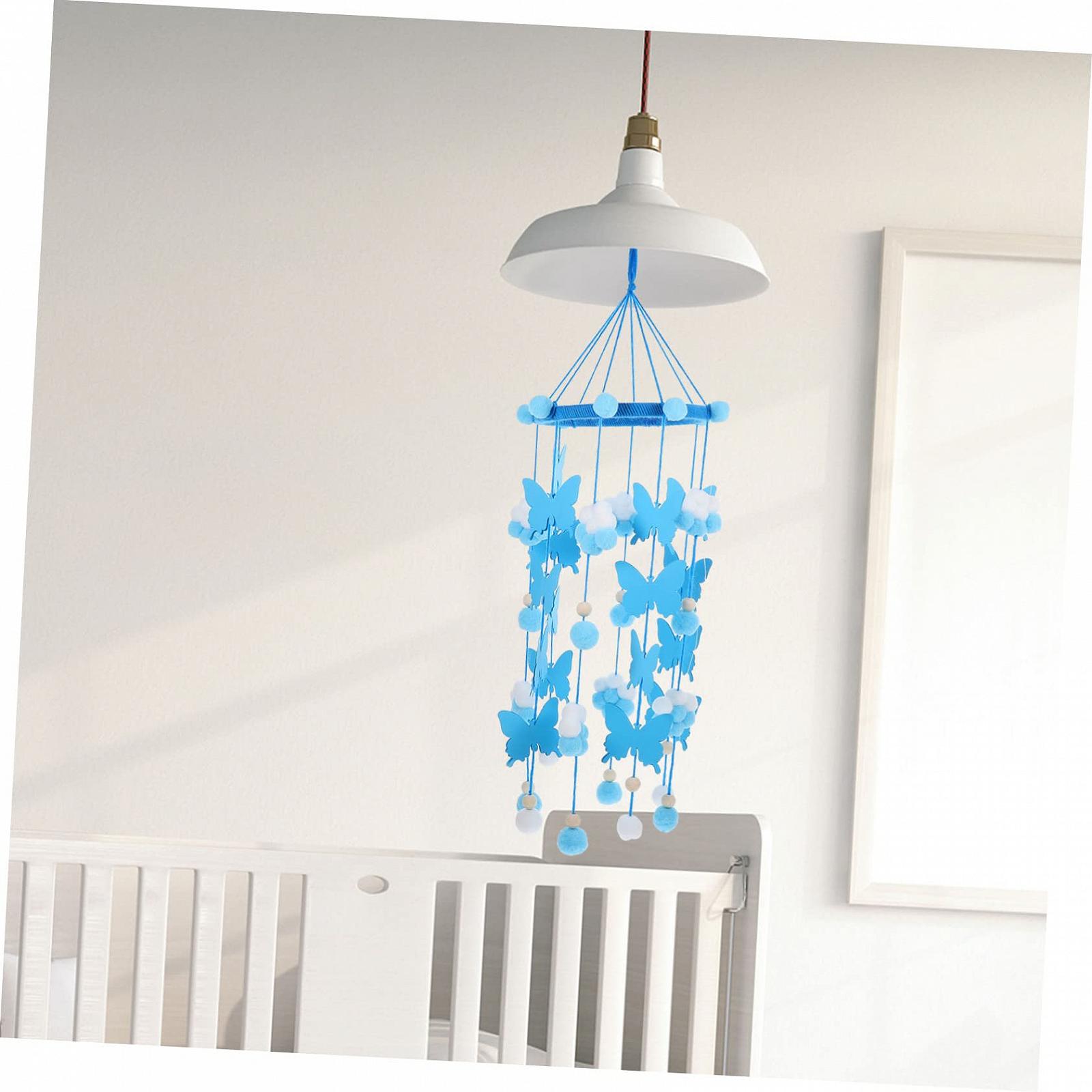 Подвес SHOWERORO Butterfly Pom Pendants Butterfly Mobile для детской кроватки Набор из 3, фото №3